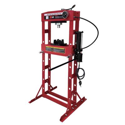 30Ton Pneumatic-Hydraulic Shop PressBushing Press-Fit, 66,000LB Capacity + Gauge
