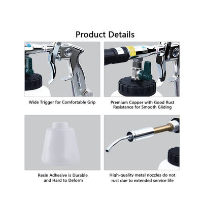 Pneumatic Cleaning Guns: Foam/Pulse/Jet, 1L Tank for Car/Factory/Home Cleaning